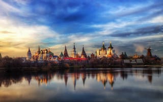 Картинка Москва, отражение, кремль