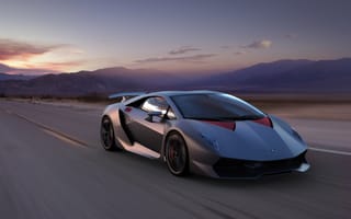 Картинка Lamborghini, Elemento, Пейзаж, Горы, Sesto, Скорость, Supercar, Суперкар