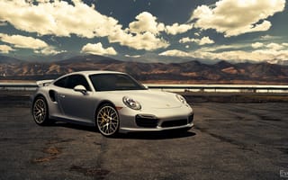 Картинка Porsche, silvery, front, перед, Turbo, серебристый, порше, 911