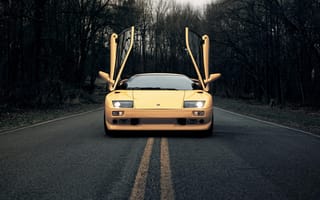 Картинка 1999, дорога, Diablo, Ламборгини, диабло, Lamborghini, двери