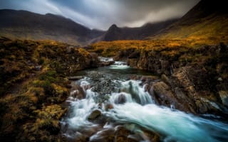 Картинка Шотландия, Highland, Scotland, Cuillin Cascade