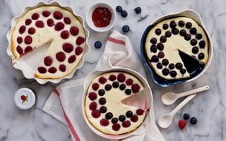 Картинка ягоды, малина, десерт, cheesecake, Anna Verdina, черника