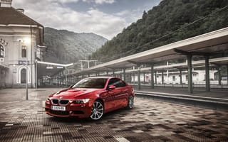 Картинка E92, red, M3, Tuning, BMW, coupe