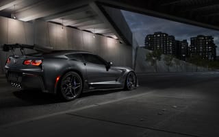 Картинка вид сзади, Corvette, Chevrolet, ZR1, 2019