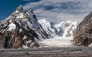 Картинка Пакистан, горы, Pakistan, снег, Biafo glacier