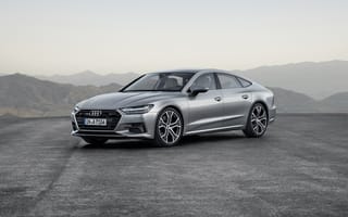 Картинка Audi, A7, German, 2018, Premium, Silver