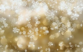 Картинка текстура, golden, snowflakes, снежинки, with