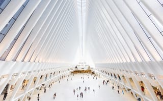 Картинка люди, Всемирный торговый центр, Нью-Йорк, США, зал