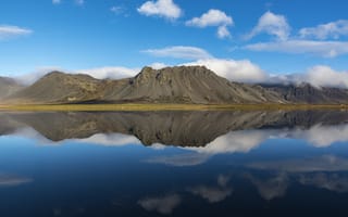 Картинка Iceland, Исландия, гора, Borgarnes, отражение, Myrasysla