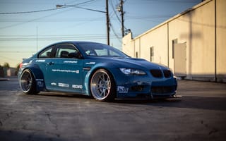 Картинка BMW, race, M3, E92, бмв, blue, гоночная