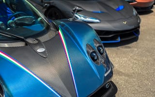 Картинка Centenario, Pagany, Blue, Carbon, Zonda R, Lamborghini