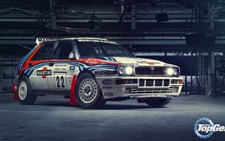 Картинка Top Gear, Delta, HF, Martini Racing, Lancia, Integrale