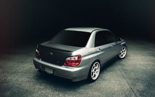 Картинка Subaru, субару, WRX, Impreza, импреза, rear