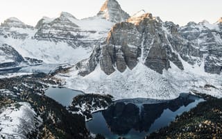 Картинка снег, Канада, горы, зима