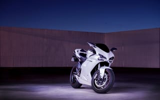 Картинка white, 1198, белый, небо, суперспорт, bike, мотоцикл, ducati, дукати, supersport