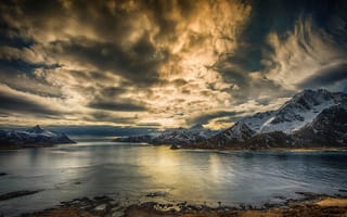 Картинка горы, Lofoten Islands, Норвегия