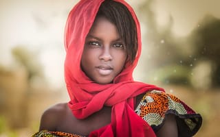 Картинка Joachim Bergauer, девочка, Африка, Remind me, портрет