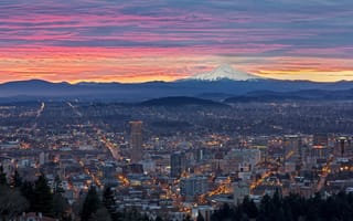 Картинка Oregon, Portland, восход