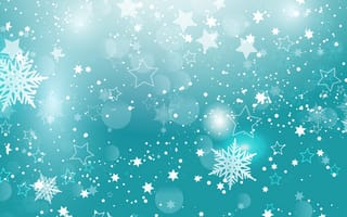 Картинка stars, текстура, звездочки, snowflakes, снежинки, christmas