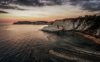 Картинка море, Реальмонте, скалы, Сицилия, Италия
