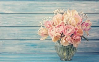 Картинка Floral, розы, Ранункулюсы, Flower, Цветы, букет