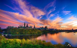 Картинка Парламентский холм, Parliament Hill, пейзаж, Канада