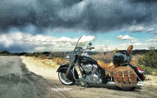 Картинка Indian Chief, дорога, мотоцикл, легенда, стиль, байк