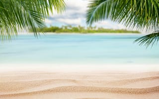 Картинка океан, Maldives, beach, tropical, summer, Tropical, sea, sunset, природа, пляж, island, море, песок, crystal, sand beach