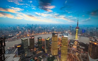 Картинка Shanghai, башня, Tower, Jinmao, Шанхай, город