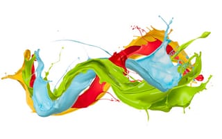Картинка paint, краска, splash, design, colors, брызги, капли