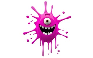 Картинка 3d, funny, cute, smile, character, monster