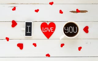 Картинка любовь, сердечки, сердце, love, чашка, wood, romantic, I love you, coffee cup, red, кофе, heart