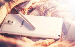 Картинка Белый, Galaxy, White, Андроид, Телефон, Note 3, S-Pen, Android, Смартфон, Smartphone, Samsung