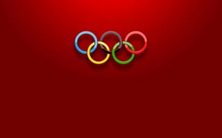 Картинка олимпиада, цвет, объем, спорт, кольца