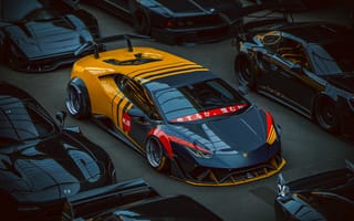 Картинка Lamborghini, virtual tuning, Huracan, Khyzyl Saleem