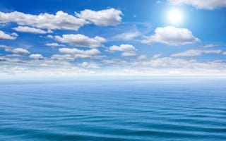 Картинка море, небо, облака, природа
