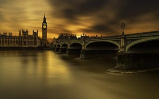 Картинка Long exposure, Westminster bridge, London