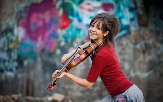 Картинка Lindsey Stirling, скрипка, красавица, violin, Линдси Стирлинг
