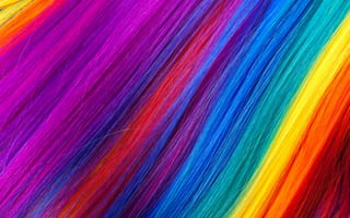 Картинка волосы, colorful, радуга, rainbow, texture, hair, colors