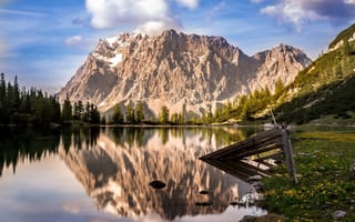 Картинка Австрия, Zugspitze, Германия, Цугшпитце, гора