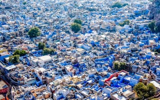 Картинка The Blue City, Индия, Jodhpur, Голубой город, India