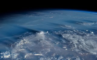 Картинка Земля, планета, циклон, облака, атмосфера