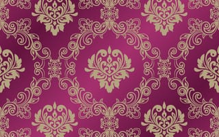 Картинка золотой, ornament, малиновый, орнамент, seamless, pattern