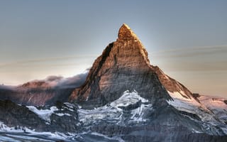 Картинка снег, Matterhorn, Швейцария, вершина, гора