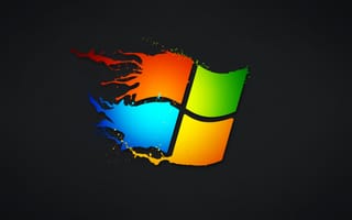Картинка windows, краски, операционная система, эмблема, текстура, цвет, компьютер