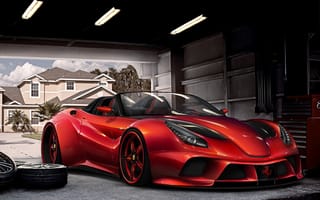 Картинка красный, Ferrari F12 Berlinetta, Virtual Tuning