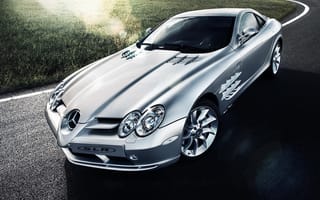 Картинка мерседес бенц, Mercedes-Benz, серебристый, Tomirri photography, silvery, блик, SLR