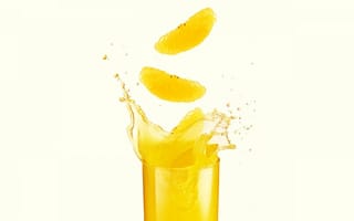 Картинка капли, стакан, мандарин, брызги, сок, цитрусовый, апельсин