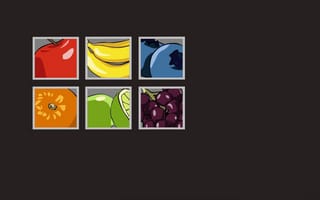 Картинка бананы, виноград, серый, яблоко, голубика, грейпфрут, фрукты, апельсин, квадраты