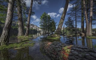 Картинка Корсика, Corsica, озеро